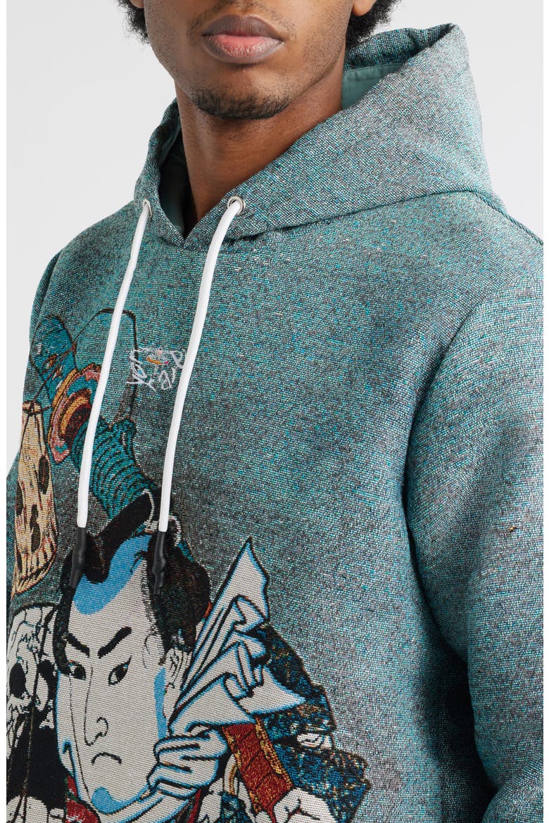 Nozarashi Gosuke Hoodie, Alternate, color, GRAY