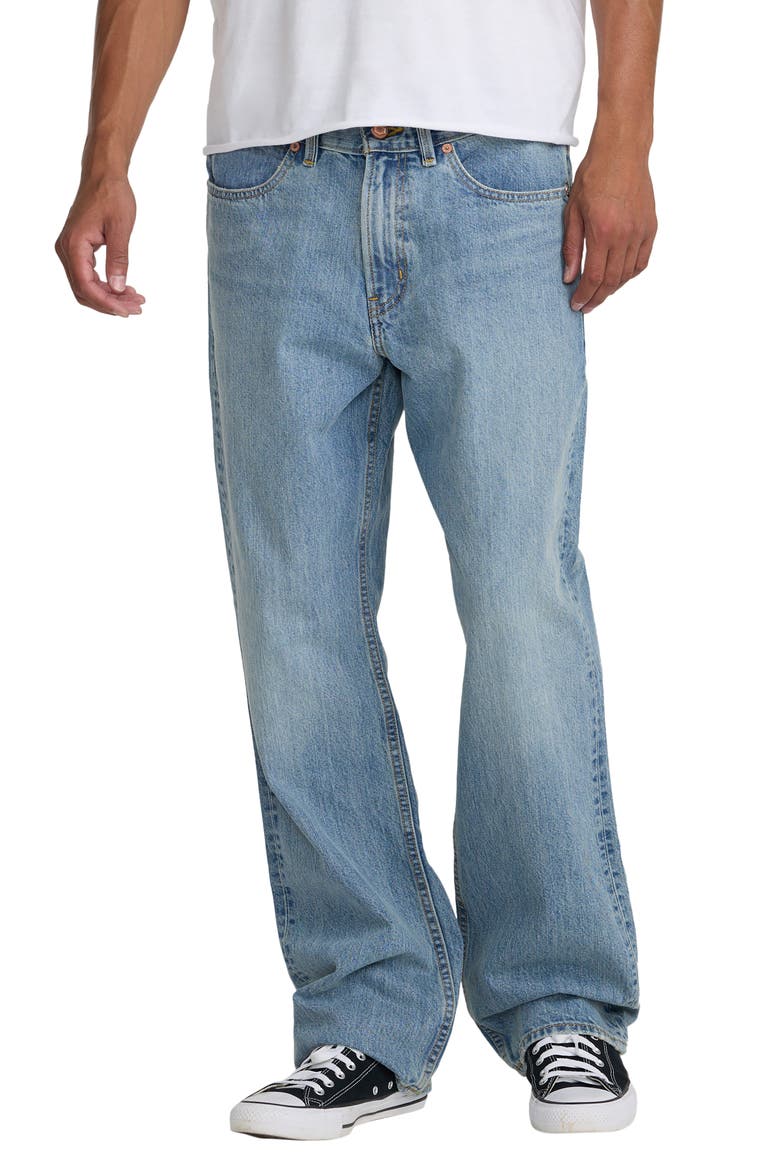 Americana Dayshift Relaxed Straight Fit Jeans, Main, color, STONE WASH