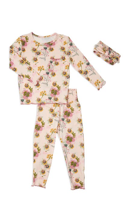 Charlie Fitted Long Sleeve 3-Piece Pajamas