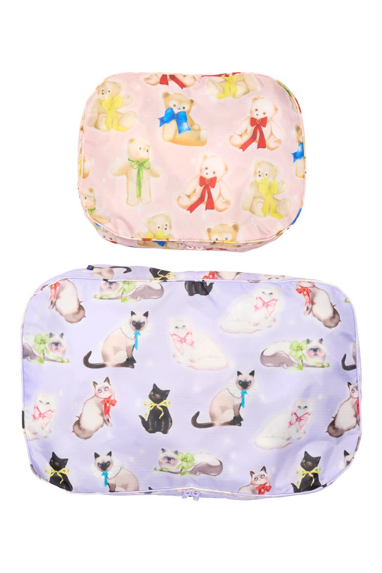 Large 2-Piece Packing Cube Set, Main, color, FANCY ANIMALS