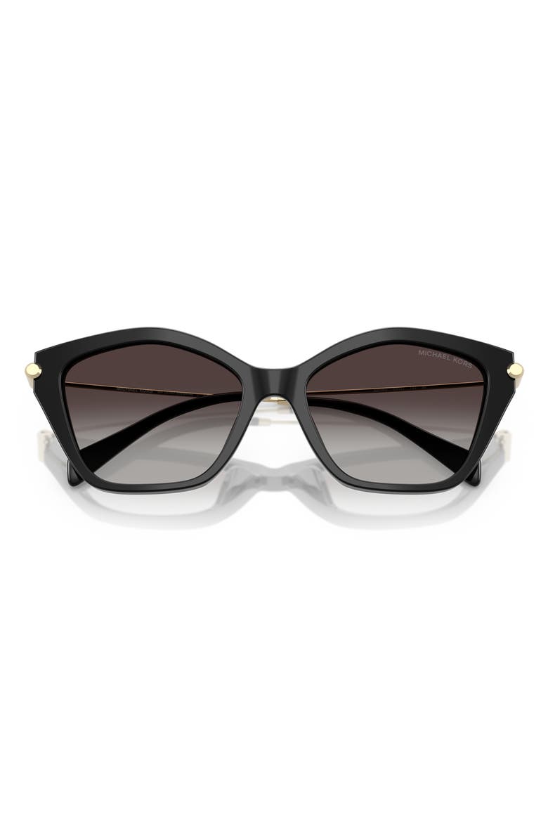 52mm Catskills Gradient Irregular Sunglasses, Alternate, color, BLACK / DARK GREY GRADIENT