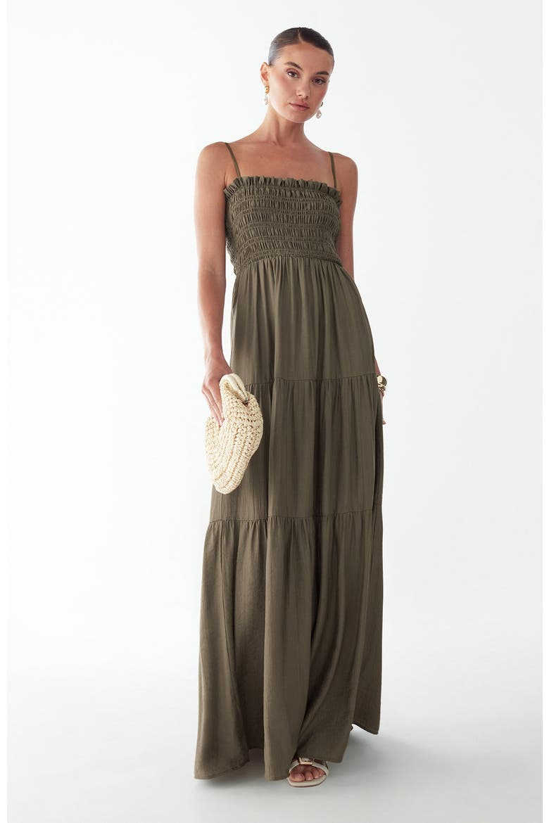 Lennie Maxi Dress, Alternate, color, Olive