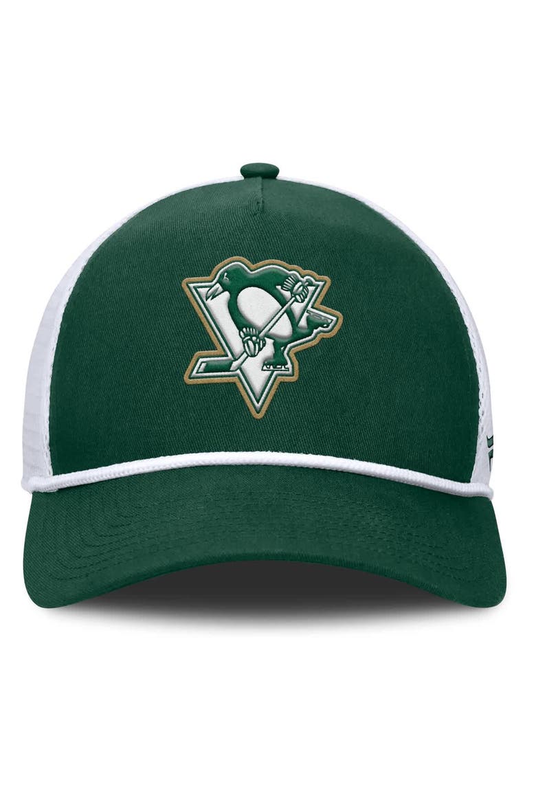 Men's Fanatics Green/White Pittsburgh Penguins Bermuda A-Frame Adjustable Hat, Alternate, color, Green
