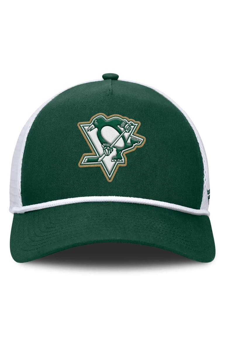 FANATICS Men's Fanatics Green/White Pittsburgh Penguins Bermuda A-Frame Adjustable Hat, Alternate, color, Green