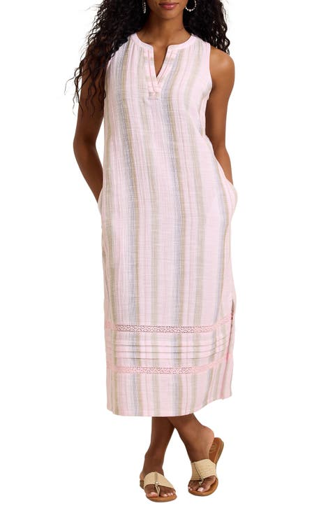 Cypress Cove Stripe Gauze Dress