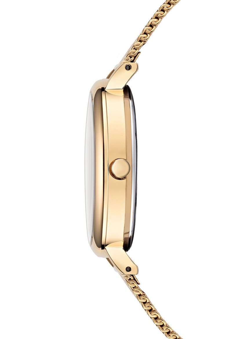 Mar Vista Mesh Strap Watch, 34mm, Alternate, color, IP YELLOW GOLD