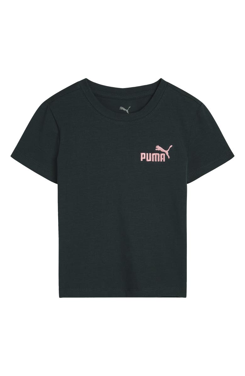 PUMA Kids' Foundations Stretch Cotton T-Shirt, Main, color, Green Terrain