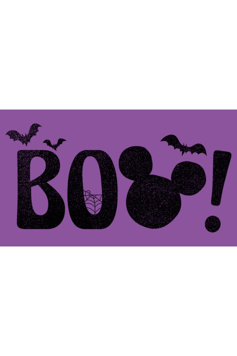 Girl's Mickey & Friends Halloween BOO  Graphic T-Shirt, Alternate, color, Purple Berry