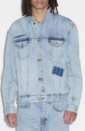 Ksubi Oh G Oversize Rip & Repair Denim Trucker Jacket