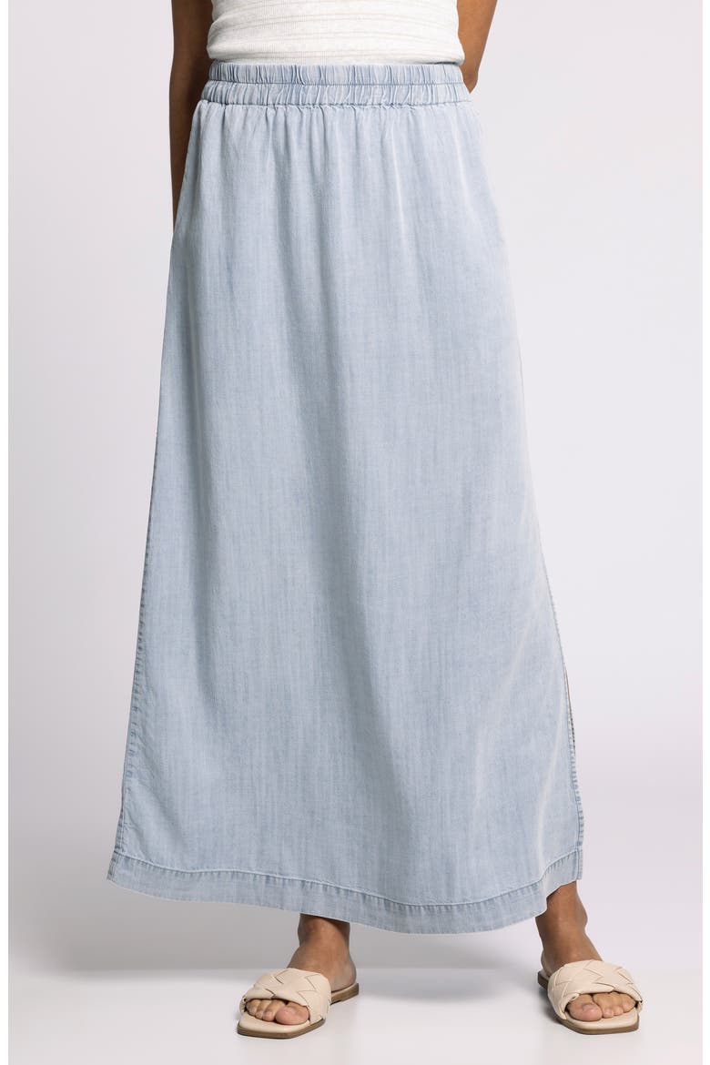 Briar Chambray Maxi Skirt, Main, color, CLAUDIA WASH