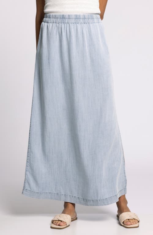Thread & Supply Briar Chambray Maxi Skirt In Blue