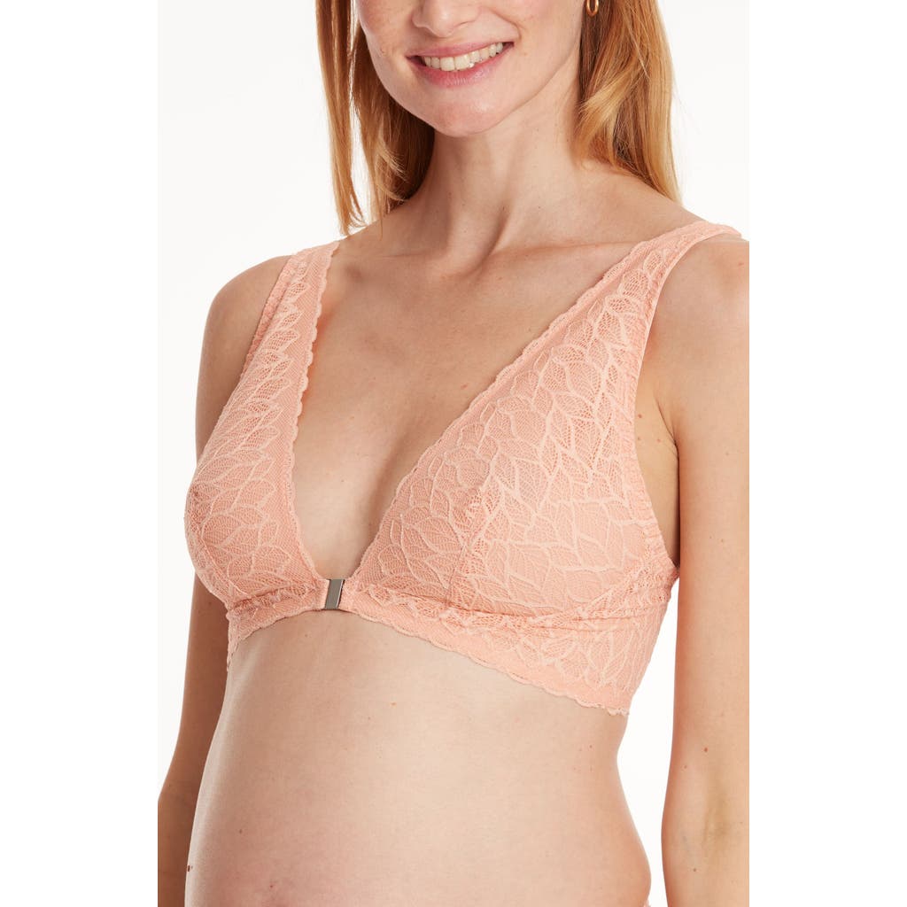 Cache Coeur Bliss Maternity And Nursing Bra In Orange