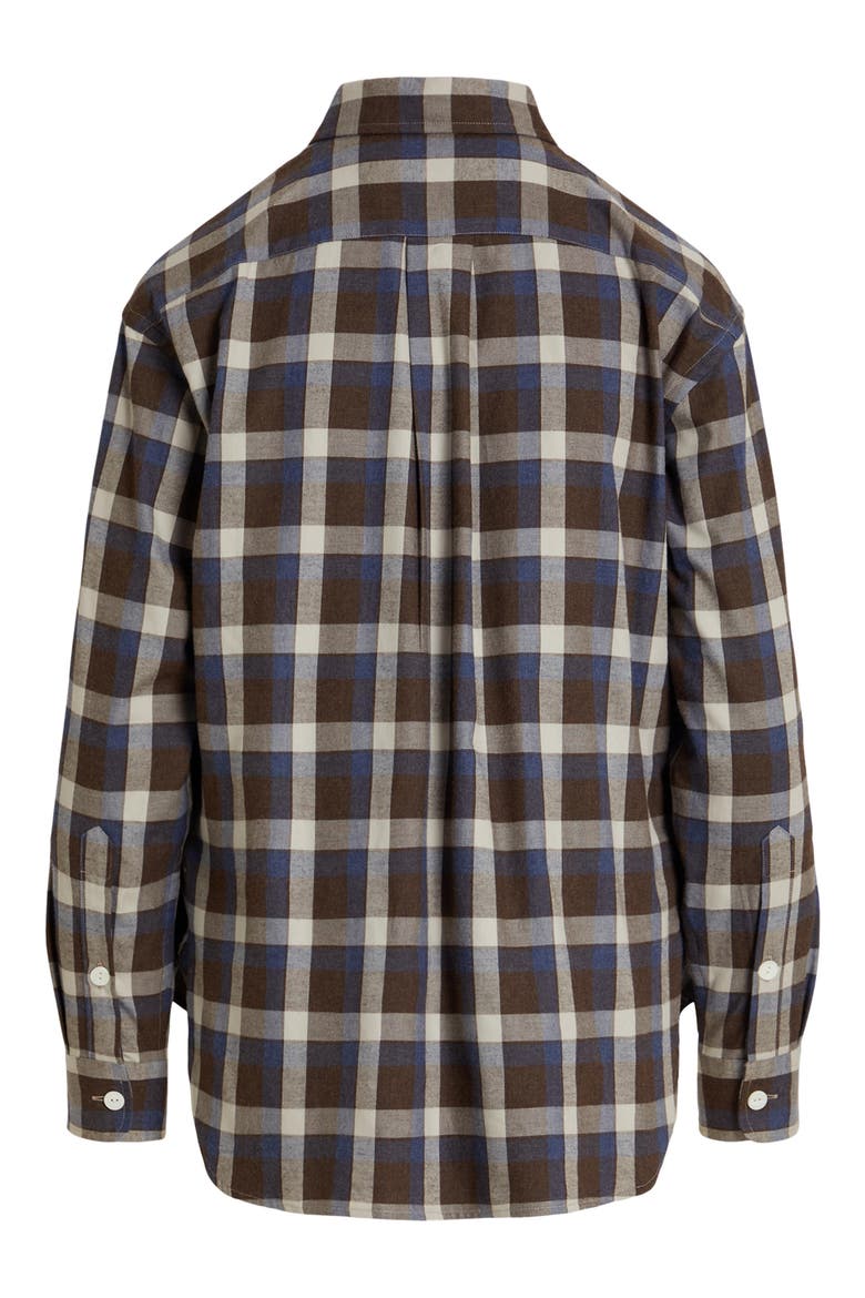 Plaid Relaxed Fit Cotton Twill Shirt, Alternate, color, 2072 BR BL