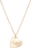 Set & Stones Sophia Initial Heart Pendant Necklace