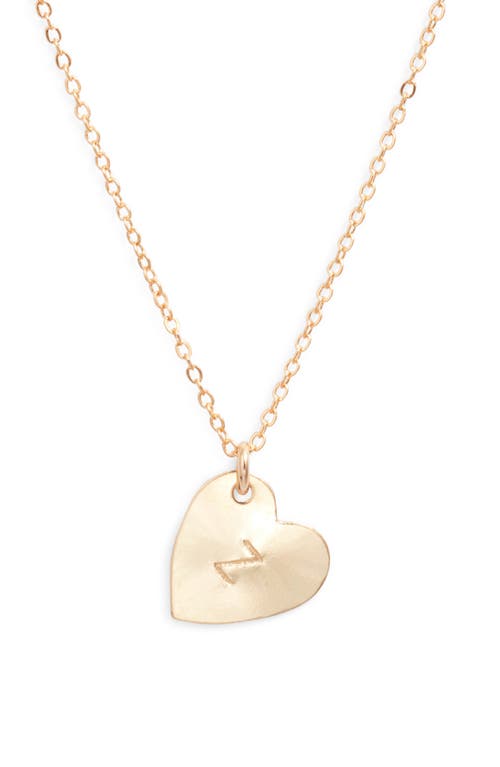 Set & Stones Sophia Initial Heart Pendant Necklace