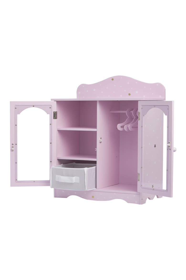 Olivia's Little World Twinkle Stars Princess Fancy Doll Closet, Alternate, color, PURPLE/ WHITE