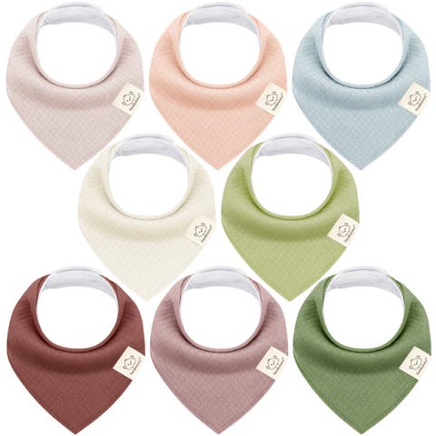 8-Pack Quin Bandana Bibs