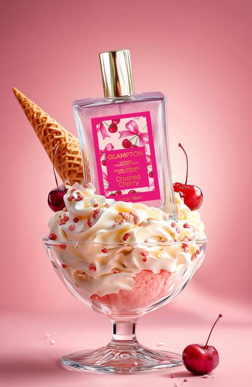 Glampton Crushed Cherry Fragrance & Body Oil Set In Transparent