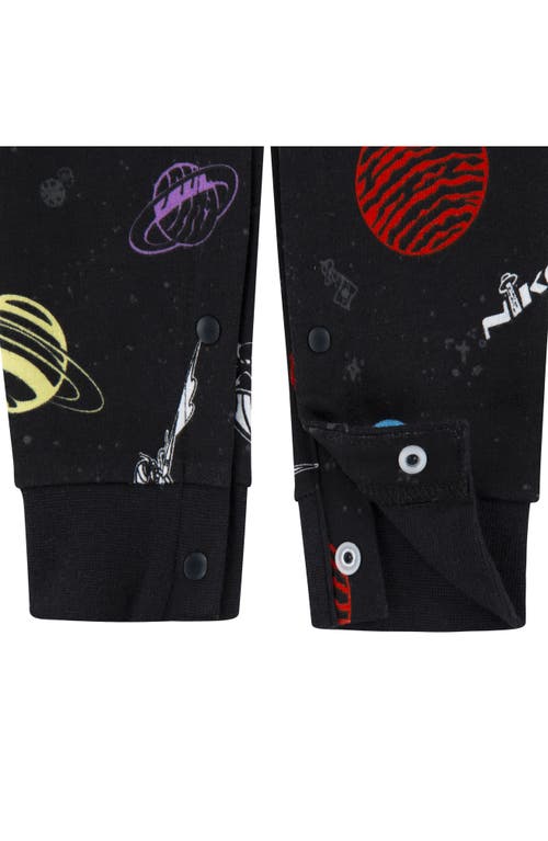 Nike Space Swoosh Short Sleeve Romper In Multi