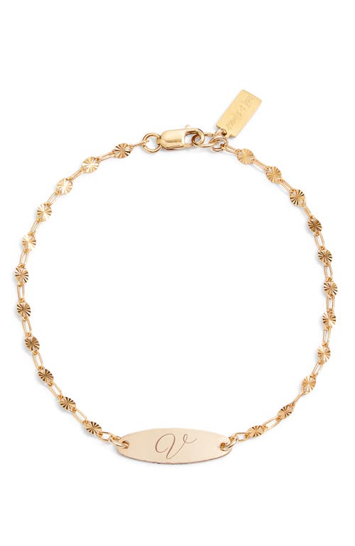 Set & Stones Bank Initial Bracelet