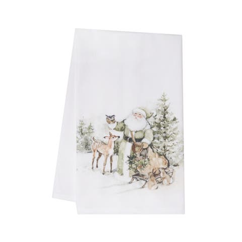 Woolland Santa & Animals Towel