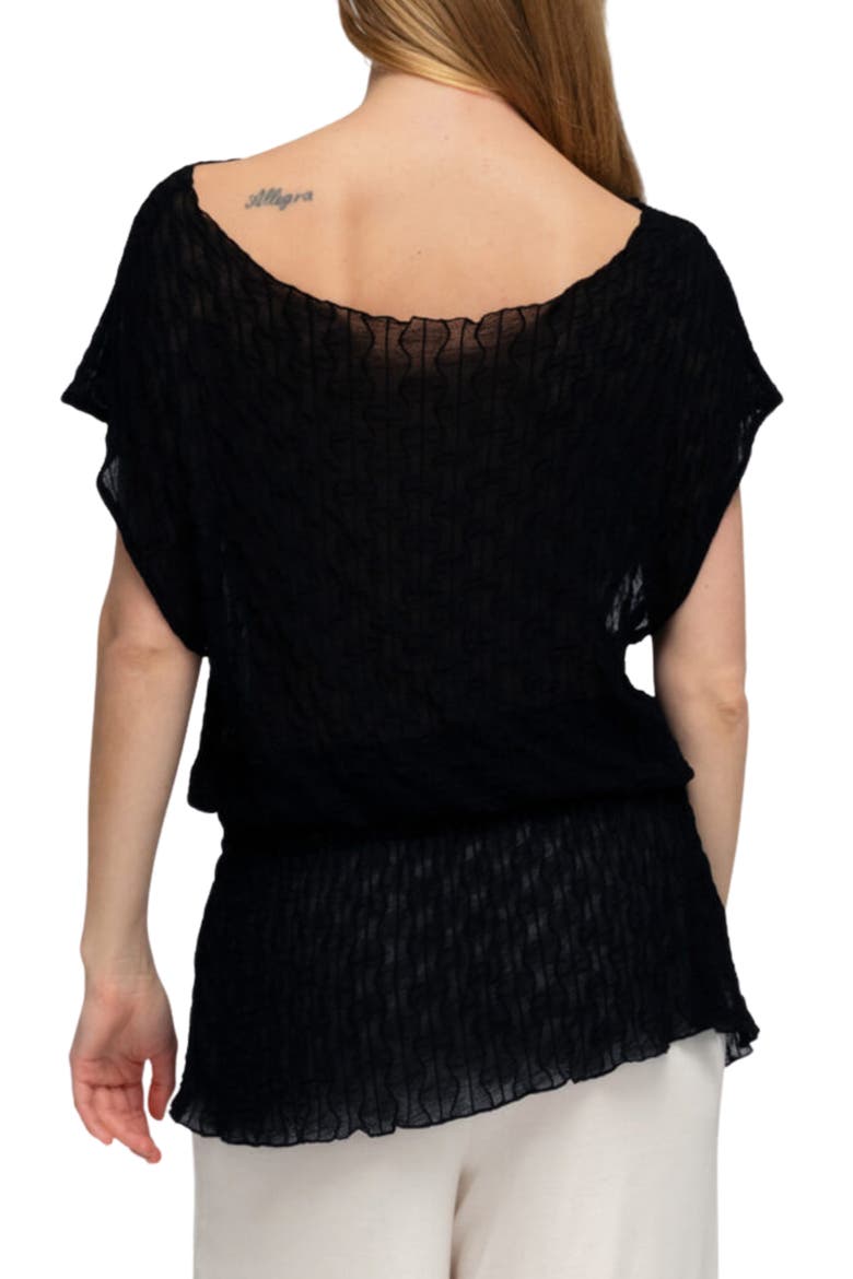 Beatriz Off the Shoulder Tunic, Alternate, color, BLACK