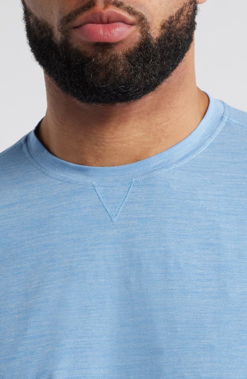 Johnnie-o Basin Long Sleeve Performance T-shirt In Tide