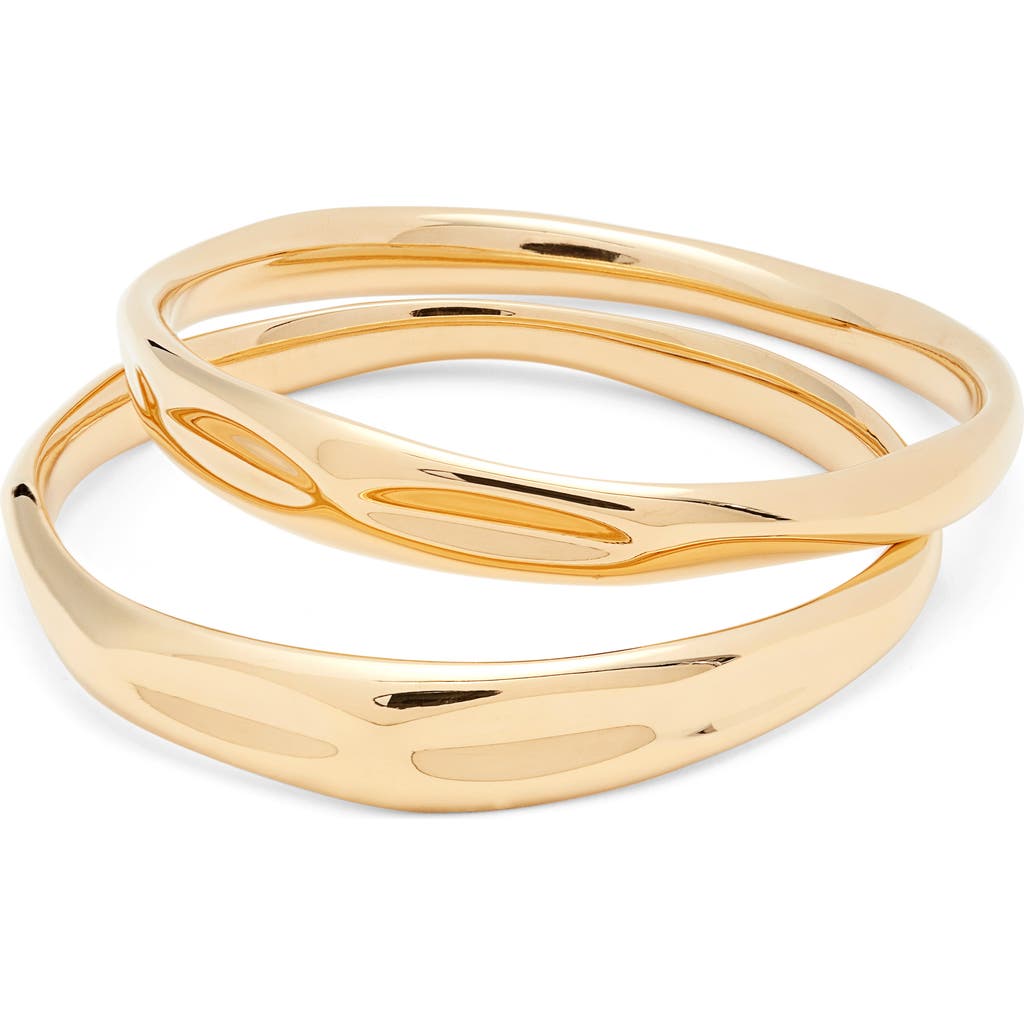 Soko Bahari Set Of 2 Bangles In Gold