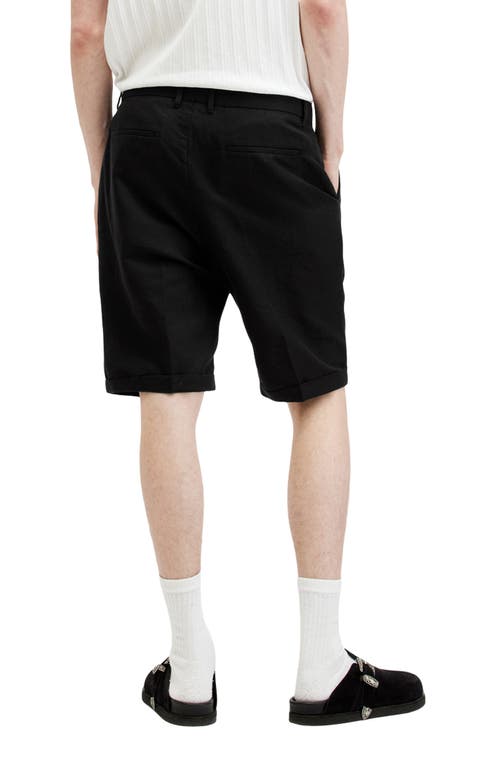 Allsaints Ora Tallis Shorts In Faded Black