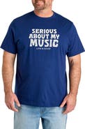 LIFE IS GOOD Big & Tall Serious About My Music Graphic Tee