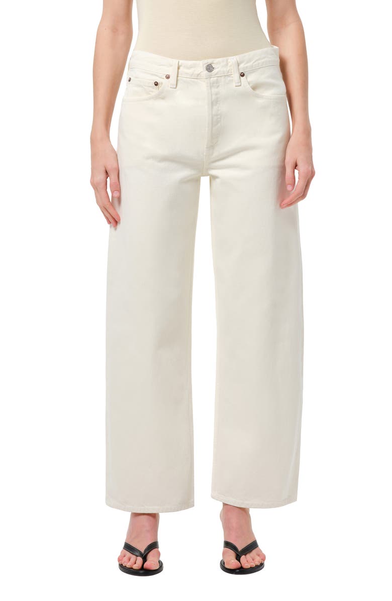 AGOLDE Arc Loose Wide Leg Jeans, Main, color, Solar Lightt Yellow
