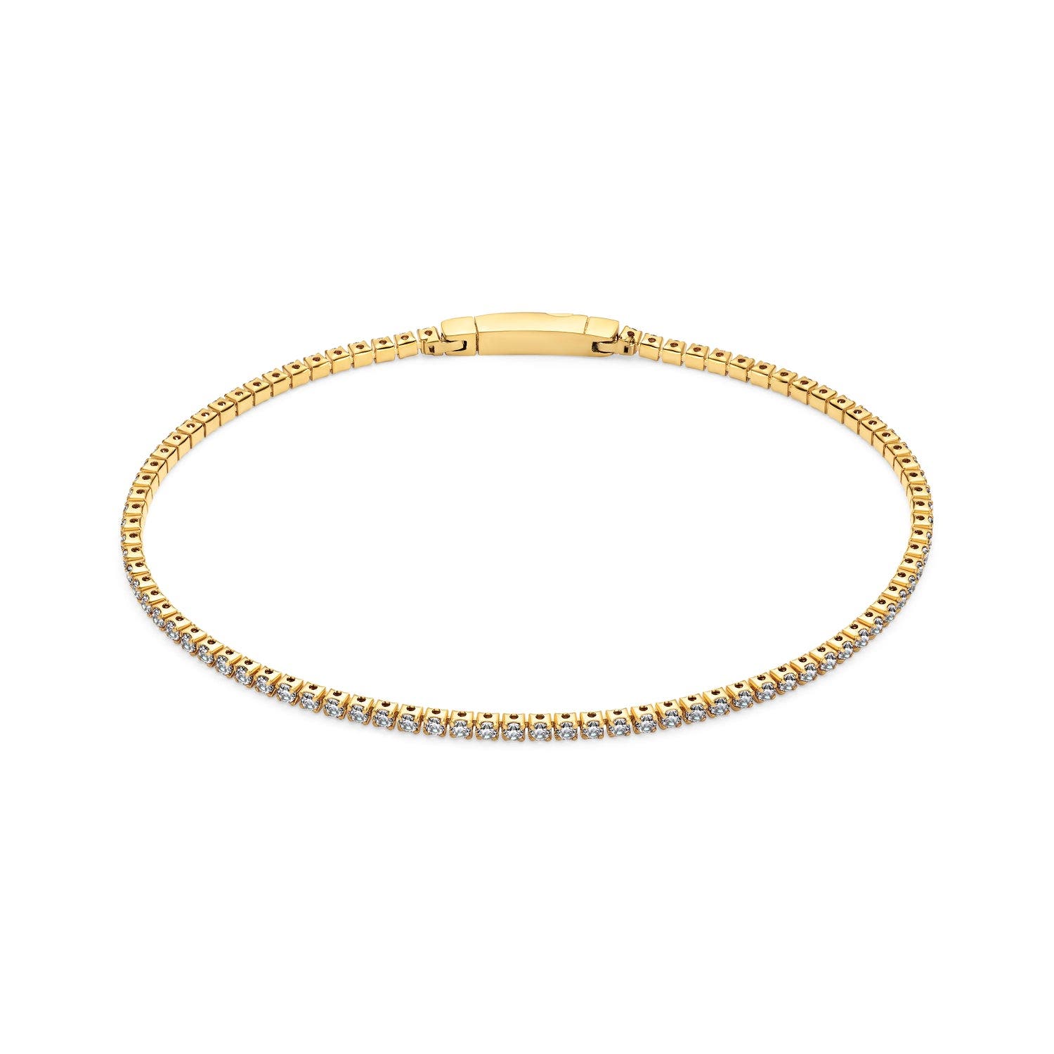 18k Gold Plated / White