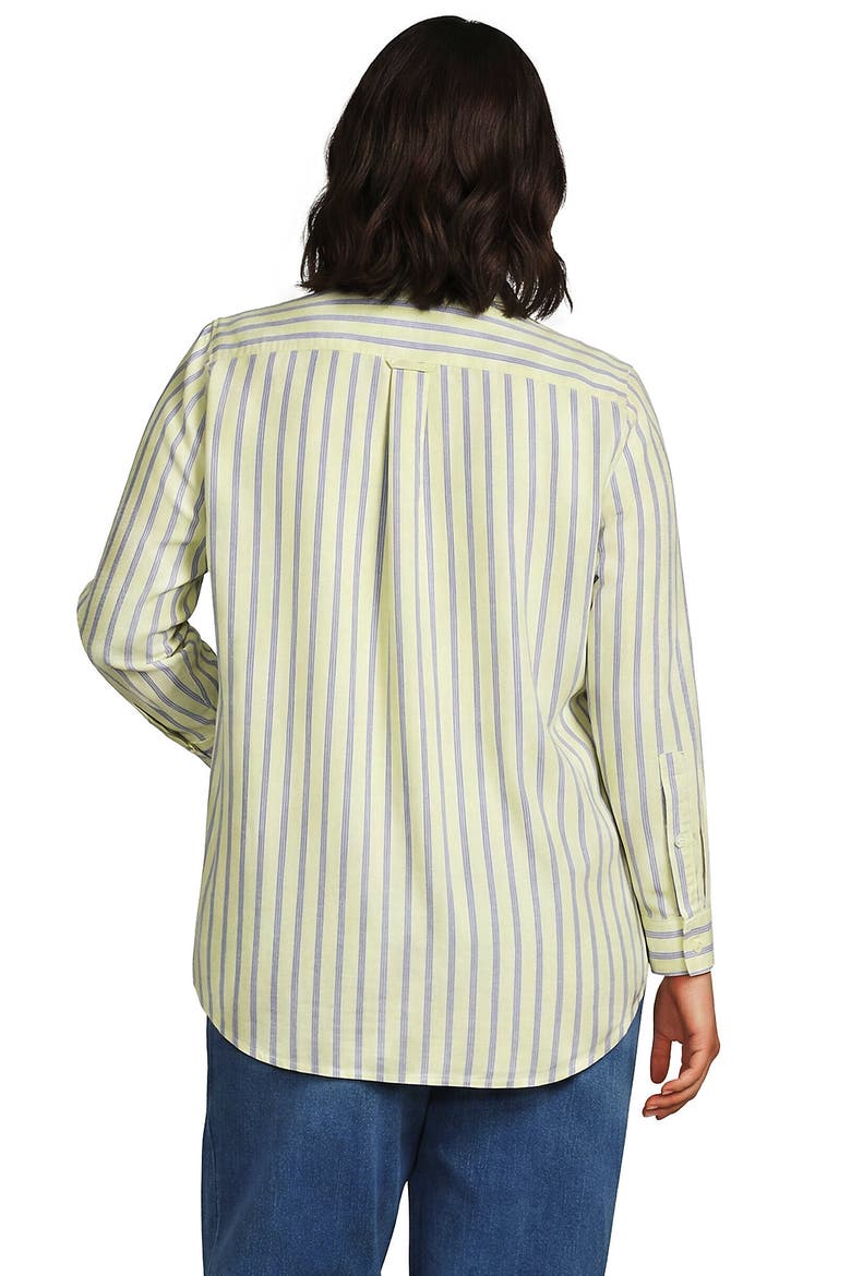 Oxford Shirt, Alternate, color, Soft Apple Green/Blue Stripe