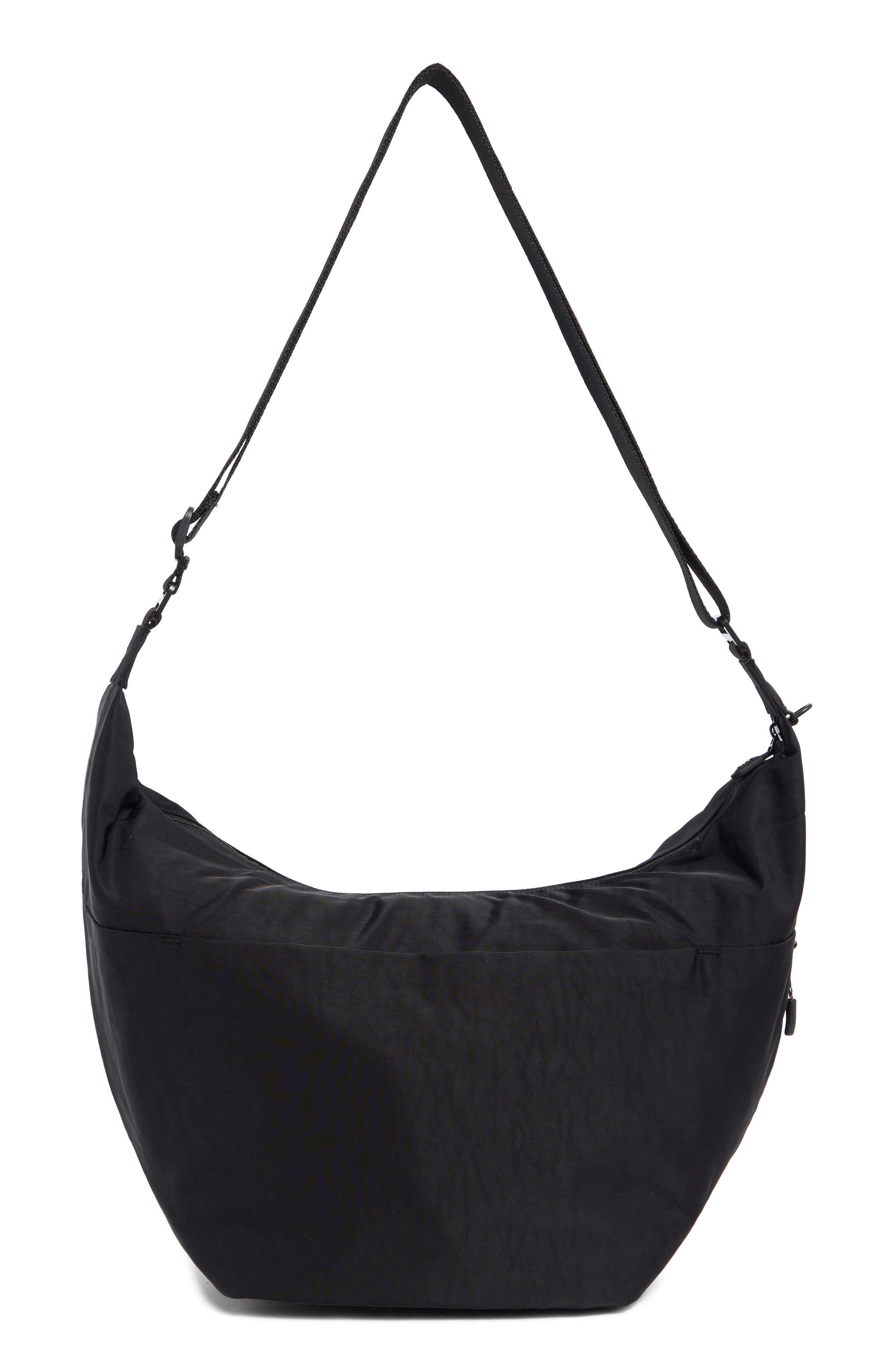 Béis The Crescent Catchall Crossbody Bag, Alternate, color, Black