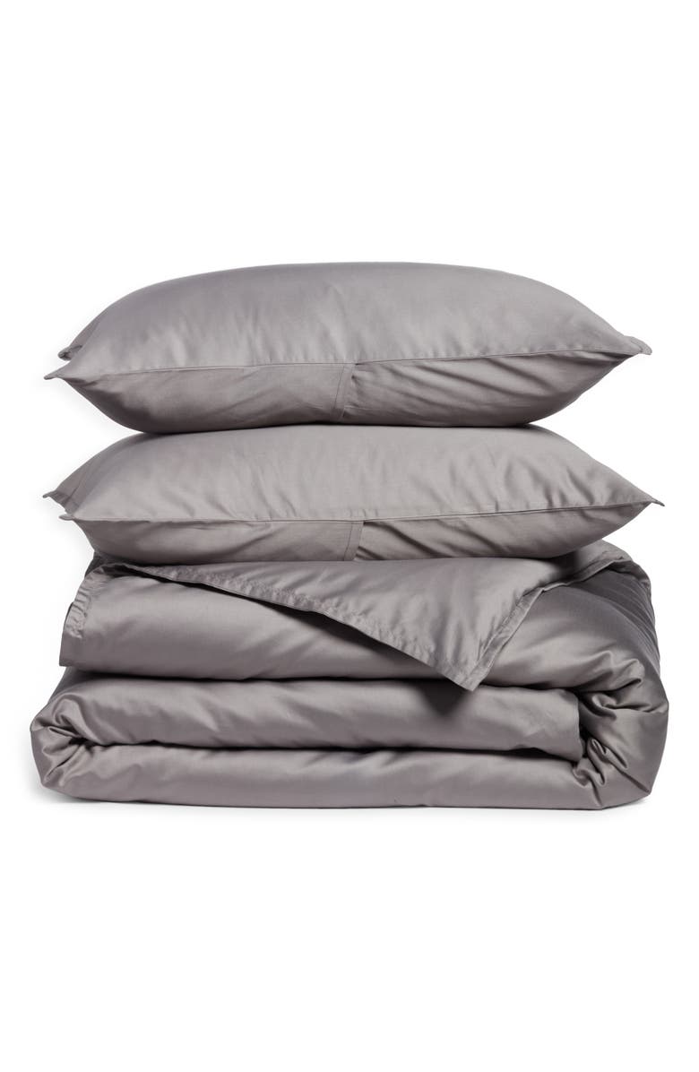 Nordstrom Antimicrobial Supima<sup>®</sup> Cotton Duvet Cover & Sham Set, Main, color, 