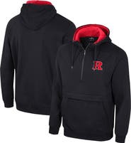 COLOSSEUM Men's Colosseum Black Rutgers Scarlet Knights Half-Zip Hoodie