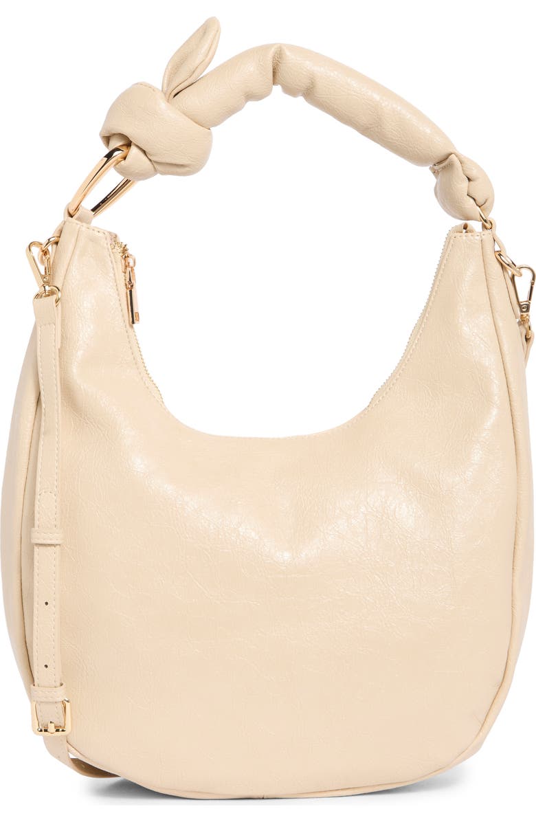 Melie Bianco Lilie Knotted Handle Shoulder Bag, Main, color, Beige