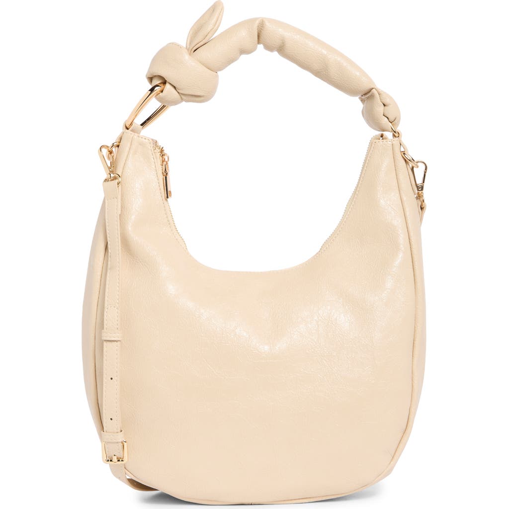Melie Bianco Lilie Knotted Handle Shoulder Bag in Beige at Nordstrom Rack