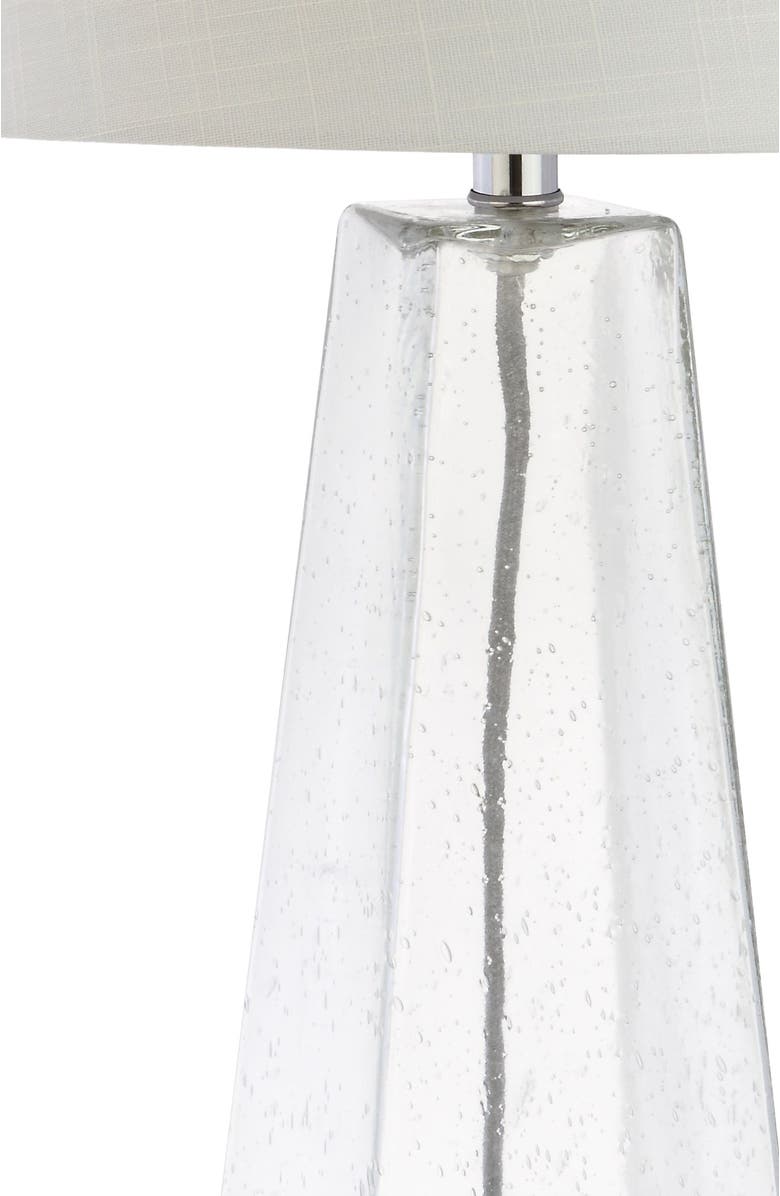 JONATHAN Y Dylan 28.5" Glass LED Table Lamp, Clear, Alternate, color, Clear