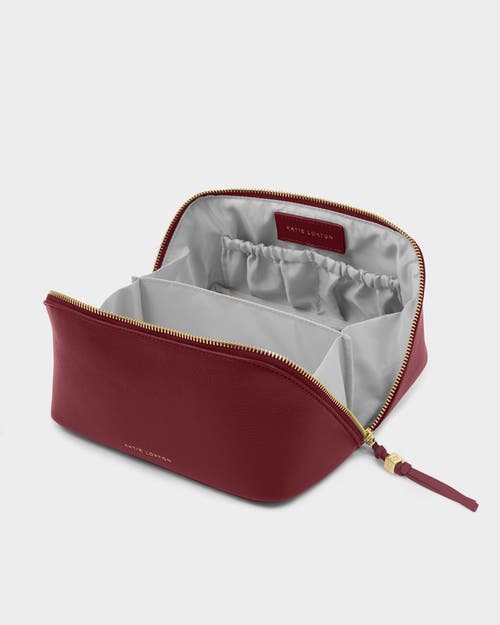 Katie Loxton Soho Medium Makeup And Toiletry Bag In Red