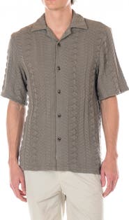 Original Paperbacks Positano Cabled Knit Camp Shirt