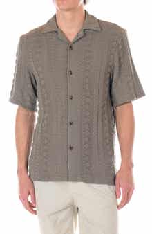 Original Paperbacks Positano Cabled Knit Camp Shirt