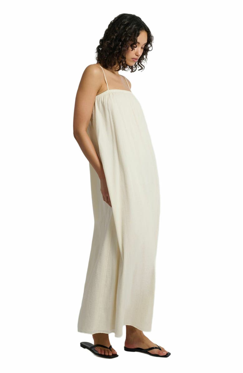 Onia Crinkle Gauze Maxi Dress, Alternate, color,