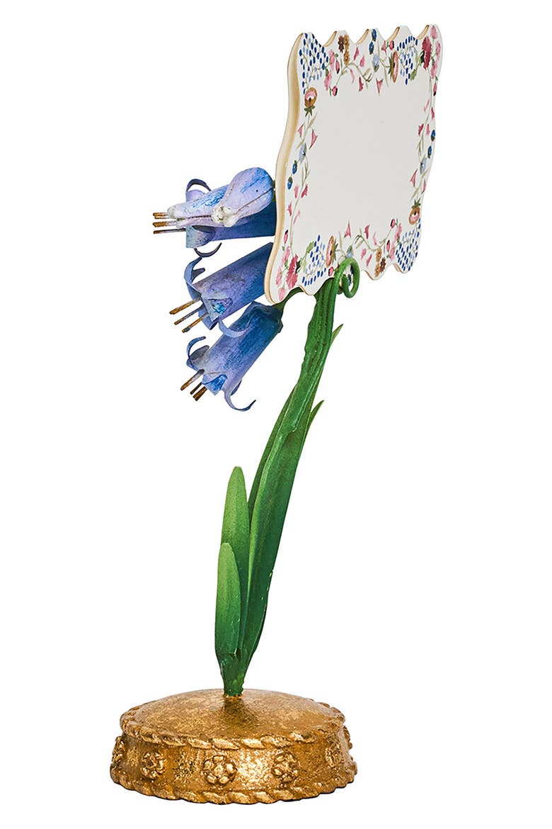 Meadow Walk Bluebell Place Card Holder, Alternate, color, CHAMBRAY