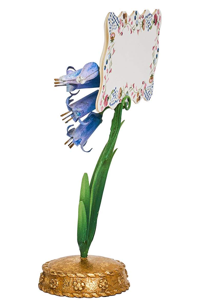 Juliska Meadow Walk Bluebell Place Card Holder, Alternate, color, Chambray