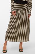 VERO MODA Isabella Stripe Knit Midi Skirt