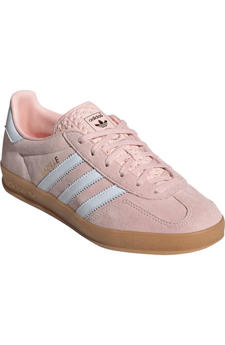 adidas Gazelle Indoor Sneaker, Main, color, Sandy Pink/ White/ Gum