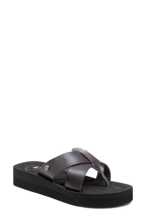 Wilmer Faux Leather Platform Sandal