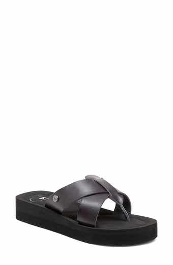 Wilmer Faux Leather Platform Sandal