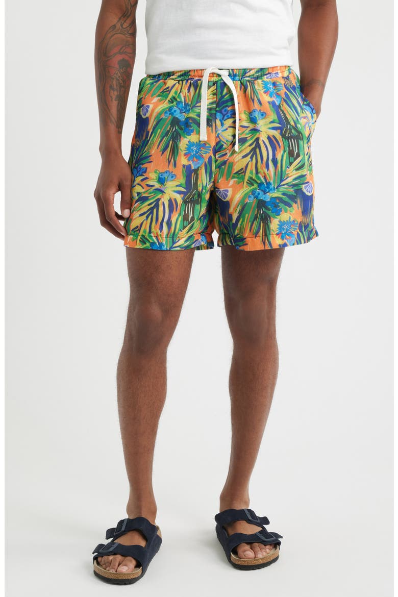 Palm Shorts, Main, color, YELLOW